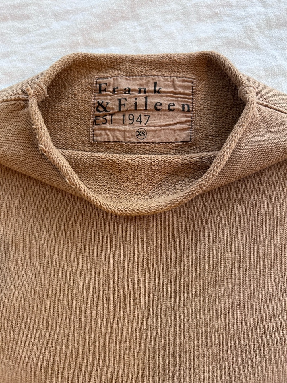 Frank & Eileen Effie Funnel Neck Capelet Tan Camel ~ Size XS - Picture 5 of 5
